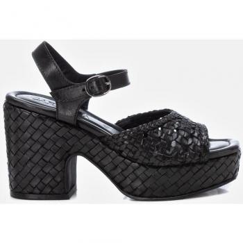 Sandalias de tacón de piel para mujer Carmela 161637 negro