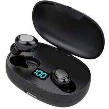 Mini Auriculares Bluetooth Auriculares Inalámbricos 5.0 con HD HiFi Estéreo, Super Ligero Sport Auriculares con Mic/Cancelación de Ruido/Bajo Profundo Inmersivo
