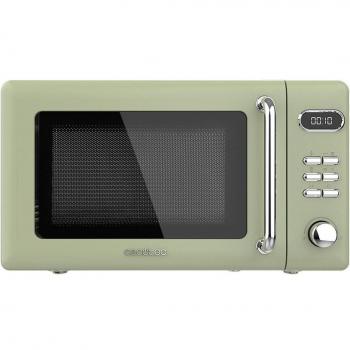 Cecotec ProClean 5110 Retro Microondas con Grill, 700W, Capacidad de 20L, Diseño Vintage en Color Verde