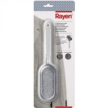 Rayen Cepillo de Ropa Pelo de Mascotas | Cabezal Giratorio | Todo Tipo de Superficies, ABS, Gris, Blanco, 25.5 x 6 cm