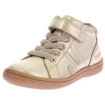 Kickers Kickpomid Beige Girls' Low-Top Sneakers