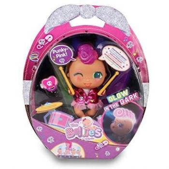 The Bellies - Punky-Pink! Bellie rockero,le encanta la música. Muñeca interactivo para niñas y niños a partir de 3 años