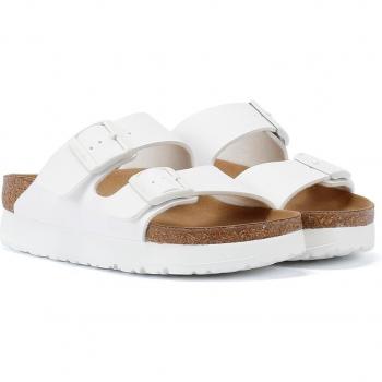 Birkenstock Papillio Arizona PAP Flex Platform Women's Birko-Flor Sandals - White - UK7.5 EU41 Narrow