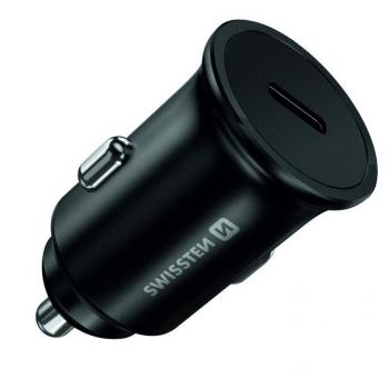 Cargador de Coche Swissten PD 3.0 45W Negro