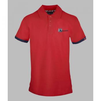 Aquascutum Men's London Aldis Red Polo Shirt - Size Large