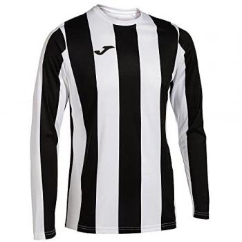 Camiseta Manga Larga de Fútbol para Hombre Joma Inter Classic Blanco y Negro XL