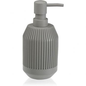 Dosificador de Baño Gris Mate de Resina Resistente Al Agua