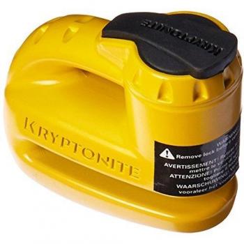 Candado de Disco Kryptonite Keeper 5-S2 5.5x41.5 mm con Cable Recordatorio Color Amarillo