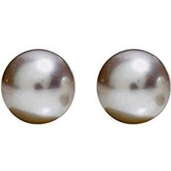 Salvini aretes de Oro Blanco de la Perla Blanca 7.5 mm de Java 20049402