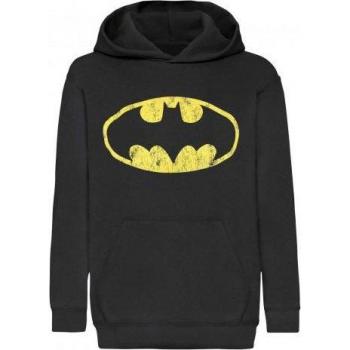Sudadera con capucha negra para mujer 2XL con logo desgastado de Batman
