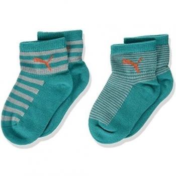PUMA 265001001, Calcetines Unisex-Bebé, Verde, EU 15-18