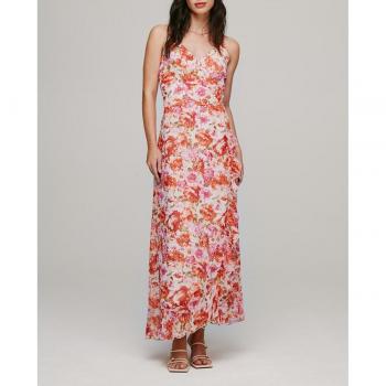 Vestido Vila Gilla beige estampado flores para mujer
