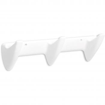 TATAY 6630801 - Olympia Colgador Triple para baño, Plástico Polipropileno, Blanco, 10.50x6.50x36.50 cm