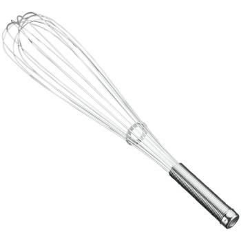 Metaltex 50 cm de acero inoxidable de alta resistencia utensilio de batidor de varillas de la Polinesia francesa, plateado