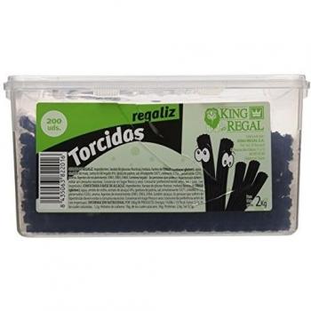 King Regal Torcida Regaliz - estuche 200 unidades
