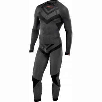 25403XSS - TCX Ultra Light Racepower Motorcycle Base Layer Suit Black XS/S
