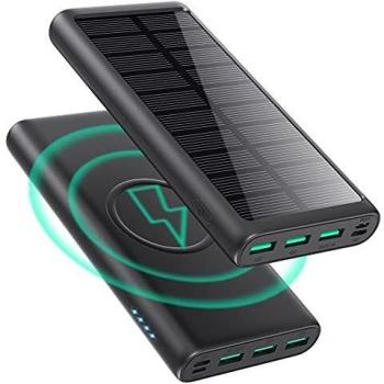 AXNEB Batería Externa 30800mAh, Power Bank USB C con