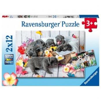 Puzzle de colección 2x12 piezas - Pequeñas bolas de pelo