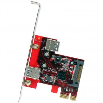 StarTech.com 2 Port PCI Express SuperSpeed USB 3.0 Card with UASP Support - 1 Internal, 1 External