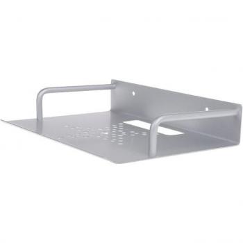 Soporte de Pared para TV y Estante de Aluminio para Router, Mini PC y Reproductor de DVD - Espacio de Capa Única