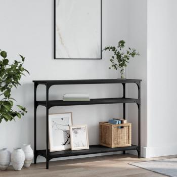 vidaXL Console Table - Black, 100x29x75 cm, Engineered Wood