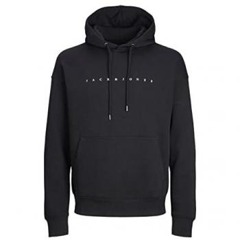 Jack & Jones Star Black Relaxed Fit Hoodie for Men 3XL