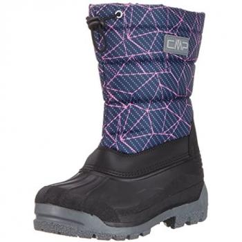 Botas de Nieve CMP Sneewy para Niños (Azul-Fucsia)
