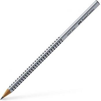 Faber-Castell – Juego de 3 lápices papel triangular grip 2001 Soft Grip 2H