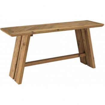 Consola MACABANE de madera de pino reciclada 160x45 cm marrón