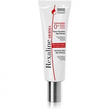 Rexaline - Suero corrector - Piel sensible - Suero facial hidratante - Anti rojeces - Anti edad - Dúo de ácido hialurónico - Cruelty Free - 30 ml