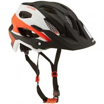 Alpina cara Pax Cilindro de casco, todo el año, unisex, color Black/White/Neon Red, tamaño 57-61