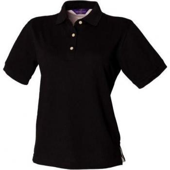 Polo clásico Henbury para mujer HB121, 100% algodón, manga corta, corte ajustado, disponible en varios colores y tallas