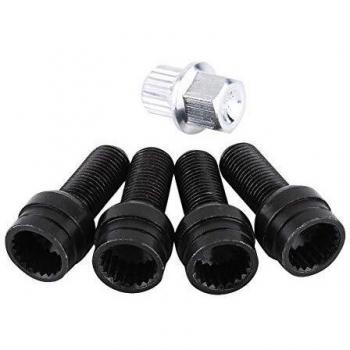 4 piezas Tornillos M14 * 1.5MM para Llantas, Juego de Tornillos y Antirrobo con Llave