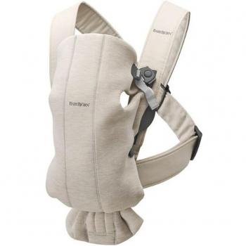 BabyBjörn Mochila Portabebé Mini Beige Claro 3D Jersey