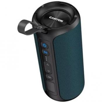 Altavoz Bluetooth Portátil Canyon OnMove 15, Potencia 40W, Ecualizador, TWS y AUX, Negro/Azul