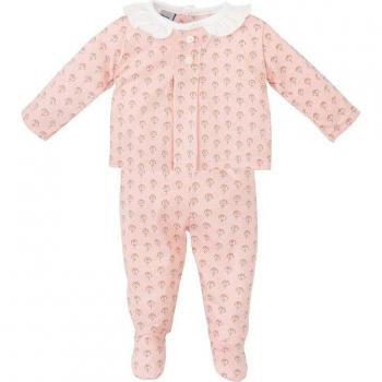 Conjunto de bebé niña de camiseta y polaina con estampado en color rosa