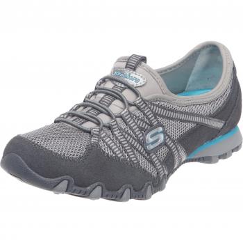 Skechers Bikers Hot-Ticket Ballerina - Zapatillas de deporte para mujer, color gris, talla 40