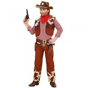 Disfraz de Cowboy a Cuadros para Niño - Talla S