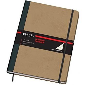 Dohe Vesta Nature - Cuaderno cuadriculado, A4
