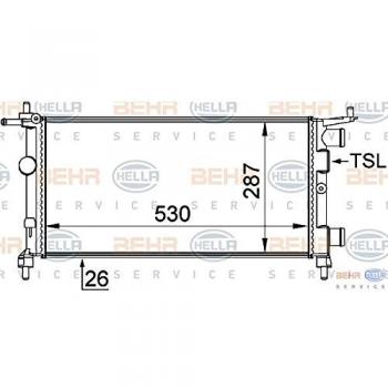 Hella  8MK 376 722-444 radiador