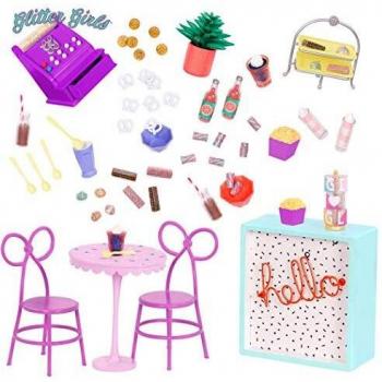 Glitter Girls 70.57061Z Sweet Shop Terrace Set Toy Accessories, Various, for A 14 inch / 36 cm Doll