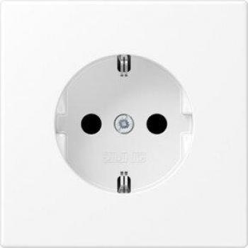 Toma de corriente SCHUKO 16 A 250 V Duroplast Blanco Mate Serie LS