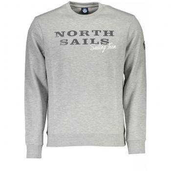 Sudadera de manga larga y cuello redondo para hombre North Sails 9022970 Gris Talla M