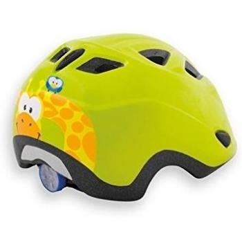 MET Kinderhelm 'Elfo & Genio' - In-Mold Konstruktion - Safe-T E-Twist 2 Drehverschlusssystem mit LED-Rücklicht - Bimbi Secure