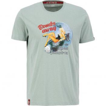 Alpha Industries Men's Nose Art T-Shirt - Dusty Green
