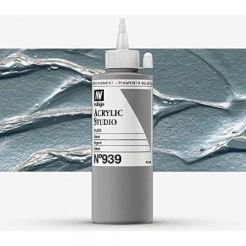 Vallejo Acrylic Studio 22939 Metallic Silver