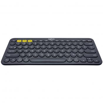 Logitech K380 Teclado Inalámbrico Multi-Dispositivos para Windows, Apple iOS, Android, Chrome, Disposición QWERTY Italiano, Gris