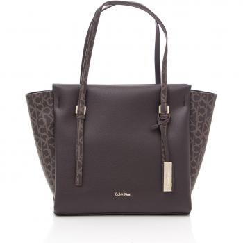 Shoppers y bolsos de hombro para mujer, color marrï¿½n , marca CALVIN KLEIN, modelo Shoppers Y Bolsos De Hombro Para Mujer CALVIN KLEIN MARISSA MONO LARGE Marrï¿½n