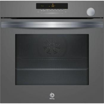 Horno Multifunción con Vapor Balay 3HA5178A6, 71L, Clase A, Cristal Gris Antracita, Autolimpieza Aqualisis, 14 Funciones