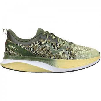 MBT Huracan 3000 II Sneaker Camouflage Army Grey Talla 44, Zapatillas deportivas para hombre con logotipo reflectante en verde